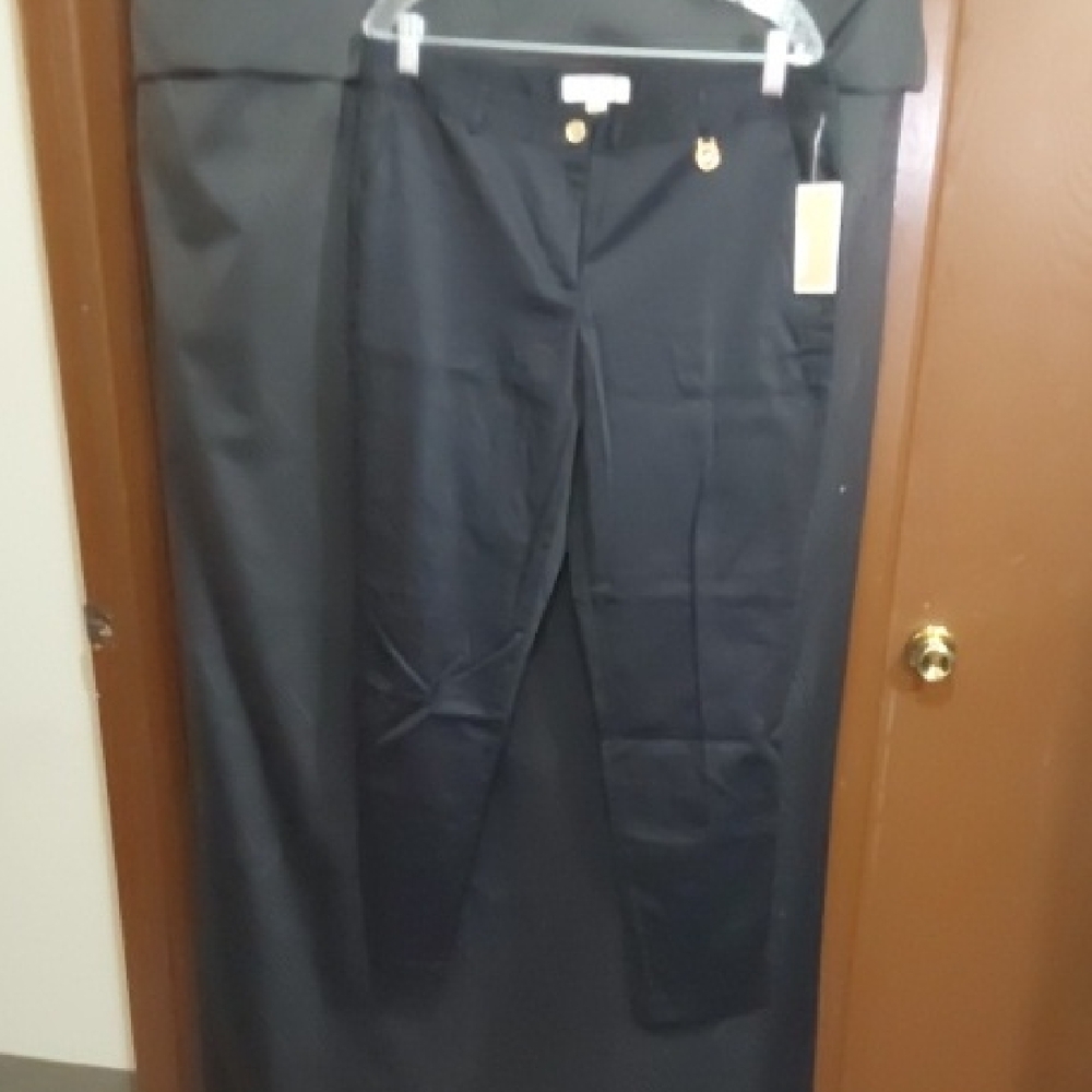 Michael Kors Black Trousers with Gold Accent